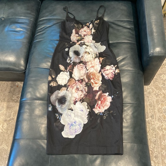 ASOS Black Floral Dress - Picture 3 of 9